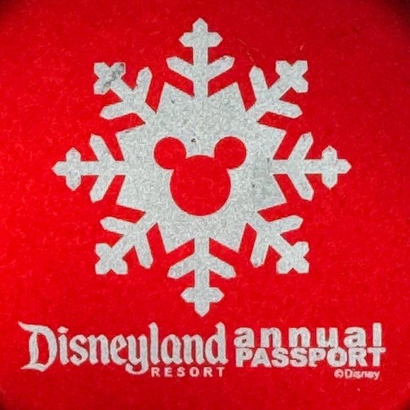 Disneyland Resort Annual Passport Collectors 3" Tin Christmas Ornament Red - Picture 4 of 4